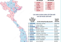 Dự kiến tên gọi và thủ phủ 34 tỉnh, thành sau sáp nhập các tỉnh thành Việt Nam